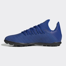 Buty piłkarskie adidas X 19.3 Tf Jr EG7172 niebieskie niebieskie 1