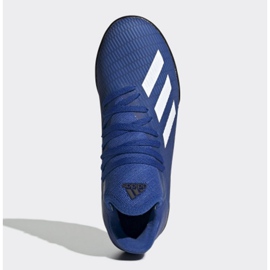 Buty piłkarskie adidas X 19.3 Tf Jr EG7172 niebieskie niebieskie 2