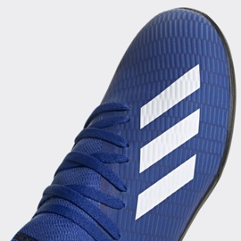 Buty piłkarskie adidas X 19.3 Tf Jr EG7172 niebieskie niebieskie 3