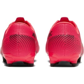 Buty piłkarskie Nike Mercurial Vapor 13 Academy FG/MG Jr AT8123-606 czerwone pomarańcze i czerwienie 4
