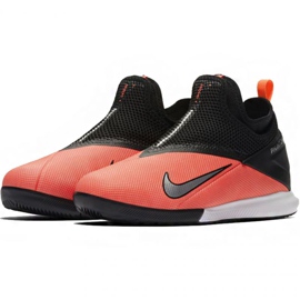 Buty halowe Nike Phantom Vsn 2 Academy Df Ic Jr CD4071-606 czerwone pomarańcze i czerwienie 3