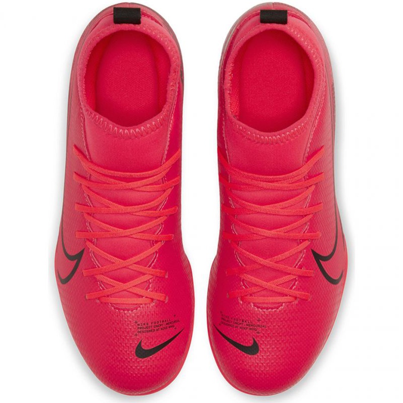 Buty piłkarskie Nike Mercurial Superfly 7 Club FG/MG Jr AT8150-606 czerwone pomarańcze i czerwienie 1