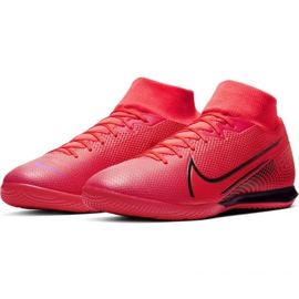 Buty halowe Nike Mercurial Superfly 7 Academy Ic M AT7975-606 pomarańcze i czerwienie czerwone 5