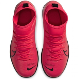 Buty piłkarskie Nike Mercurial Superfly 7 Club Tf Jr AT8156-606 czerwone pomarańcze i czerwienie 1