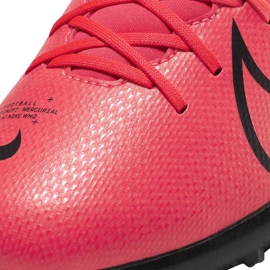Buty piłkarskie Nike Mercurial Superfly 7 Club Tf Jr AT8156-606 czerwone pomarańcze i czerwienie 5