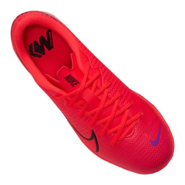 Buty Nike Vapor 13 Academy Ic Jr AT8137-606 czerwone pomarańcze i czerwienie 3