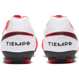 Buty piłkarskie Nike Tiempo Legend 8 Club FG/MG Jr AT5881-606 czerwone pomarańcze i czerwienie 4