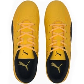 Buty piłkarskie Puma One 20.4 Fg Ag Jr 105840 01 żółte 2