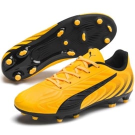 Buty piłkarskie Puma One 20.4 Fg Ag Jr 105840 01 żółte 3