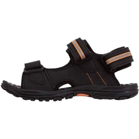 Sandały Kappa Symi T Footwear Jr 260685T 1144 czarne pomarańczowe 2