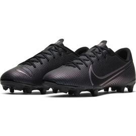 Buty piłkarskie Nike Mercurial Vapor 13 Academy FG/MG Jr AT8123 010 czarne szare 3