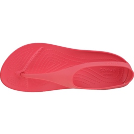 Sandały, japonki Crocs Serena Flip W 205468-611 czerwone 2