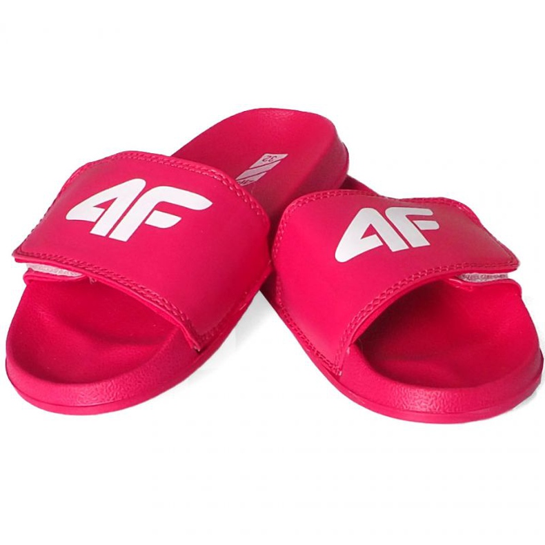 Klapki 4F Jr HJL20 JKLD003 55S czerwone wielokolorowe 1