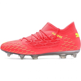 Buty piłkarskie Puma Future M 5.3 Netfit Osg Fg Ag 105936 01 czerwone pomarańczowe 2