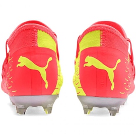 Buty piłkarskie Puma Future 5.3 Netfit Jr Osg Fg Ag 105947 01 pomarańcze i czerwienie czerwone 4