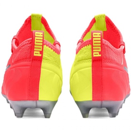 Buty piłkarskie Puma One Jr 20.3 Osg Fg Ag 105972 01 pomarańcze i czerwienie czerwone 4