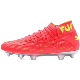 Buty piłkarskie Puma Future 5.1 Netfit Osg Fg Ag Jr 105946 01 żółte szare 2