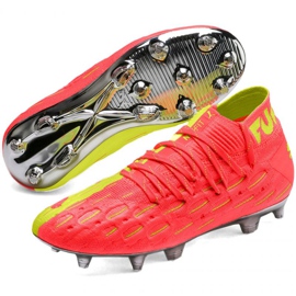 Buty piłkarskie Puma Future 5.1 Netfit Osg Fg Ag Jr 105946 01 żółte szare 3