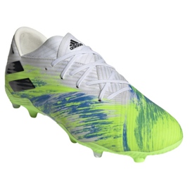 Buty piłkarskie adidas Nemeziz 19.2 Fg M EG7220 wielokolorowe zielone 3
