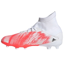 Buty piłkarskie adidas Predator 20.3 Fg Jr EG0927 białe wielokolorowe 2