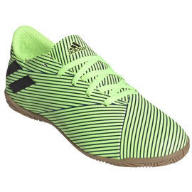 Buty halowe adidas Nemeziz 19.4 In Jr FV4012 zielone wielokolorowe 3