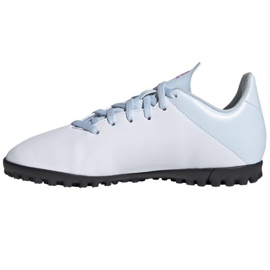 Buty piłkarskie adidas X 19.4 Tf Jr FV4661 białe wielokolorowe 1