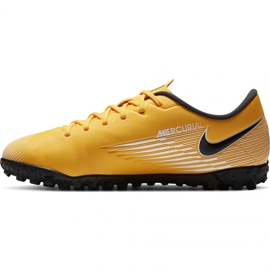 Buty piłkarskie Nike Mercurial Vapor 13 Academy Tf Jr AT8145 801 żółte żółcie 2