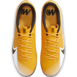 Buty piłkarskie Nike Mercurial Vapor 13 Academy Tf M AT7996 801 czarny, pomarańczowy, żółty żółcie 3