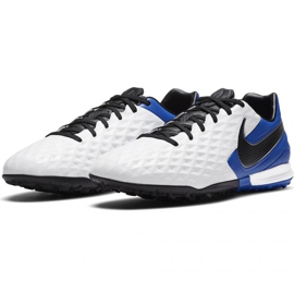 Buty piłkarskie Nike Tiempo Legend 8 Pro Tf M AT6136 104 , biały, niebieski białe 2