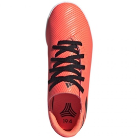 Buty piłkarskie adidas Nemeziz 19.4 In Jr EH0506 wielokolorowe pomarańcze i czerwienie 1
