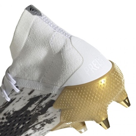 Buty piłkarskie adidas Predator Mutator 20.1 Sg M FW9183 białe złoty, biały 3