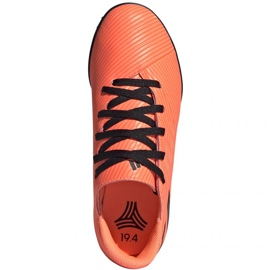 Buty piłkarskie adidas Nemeziz 19.4 Tf Jr EH0503 wielokolorowe pomarańczowe 1