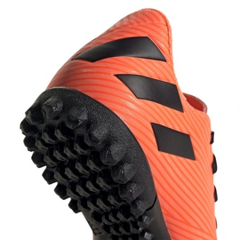 Buty piłkarskie adidas Nemeziz 19.4 Tf Jr EH0503 wielokolorowe pomarańczowe 4