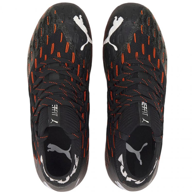 Buty piłkarskie Puma Future 6.1 Netfit Fg Ag Jr 106200 01 wielokolorowe czarne 1