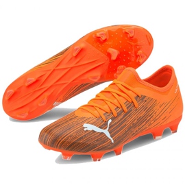 Buty piłkarskie Puma Ultra 3.1 Fg Ag M 106086 01 wielokolorowe pomarańcze i czerwienie 3