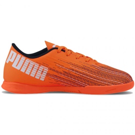 Buty piłkarskie Puma Ultra 4.1 It Jr 106104 01 pomarańczowe wielokolorowe 1