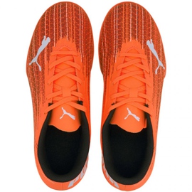 Buty piłkarskie Puma Ultra 4.1 It Jr 106104 01 pomarańczowe wielokolorowe 2