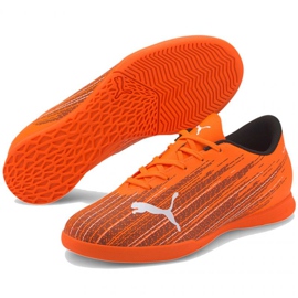 Buty piłkarskie Puma Ultra 4.1 It Jr 106104 01 pomarańczowe wielokolorowe 3