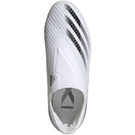 Buty piłkarskie adidas X Ghosted.3 Ll Fg Jr EG8151 wielokolorowe białe 4