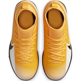 Buty piłkarskie Nike Mercurial Superfly 7 Club Tf Jr AT8156 801 żółty/biały żółcie 1