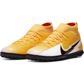 Buty piłkarskie Nike Mercurial Superfly 7 Club Tf Jr AT8156 801 żółty/biały żółcie 3