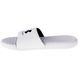 Klapki Under Armour Ansa Fixed Slides 3023761-103 białe 1