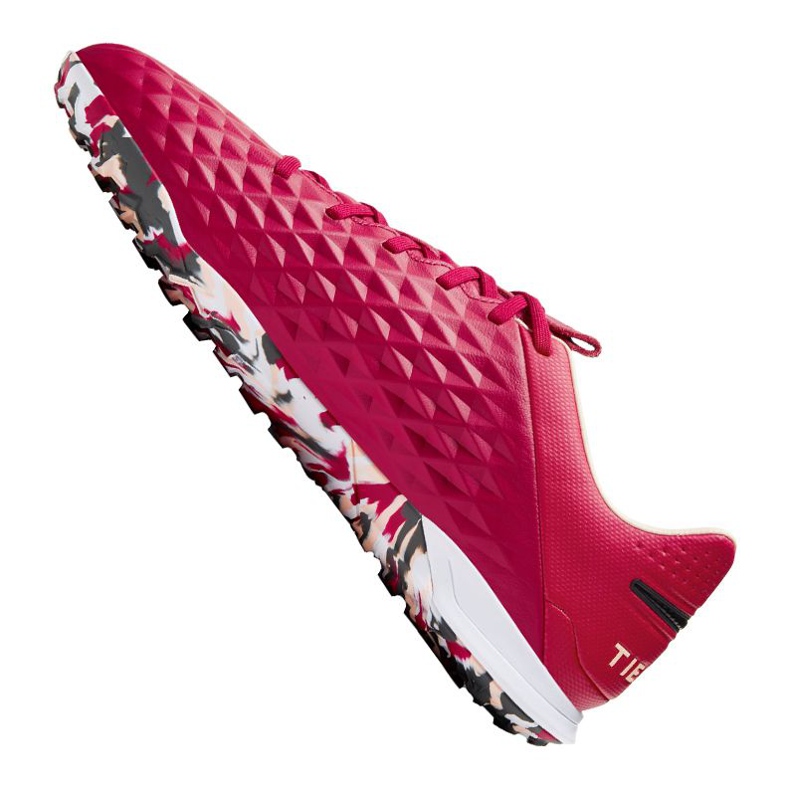 Buty piłkarskie Nike React Legend 8 Pro Tf M AT6136-608 czerwone pomarańcze i czerwienie 1