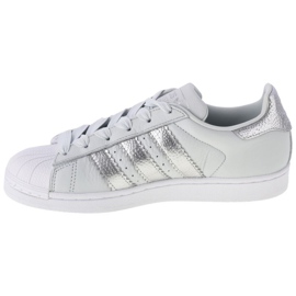 Buty adidas W Superstar W CG6452 białe srebrny 1