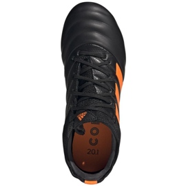 Buty piłkarskie adidas Copa 20.1 Fg Jr EH0887 czarne pomarańczowy, czarny, pomarańczowy 5
