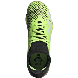 Buty piłkarskie adidas Predator 20.3 In Junior EH3028 wielokolorowe zielone 1