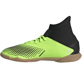 Buty piłkarskie adidas Predator 20.3 In Junior EH3028 wielokolorowe zielone 2
