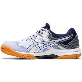 Buty do siatkówki Asics Gel Rocket 9 W 1072A034 103 granatowy, biały, fioletowy białe 1