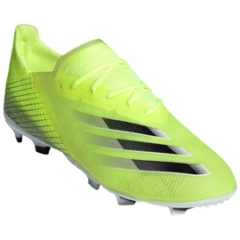Buty piłkarskie adidas X Ghosted.1 Fg Jr FW6955 biały, żółto-zielony neon zielone 4