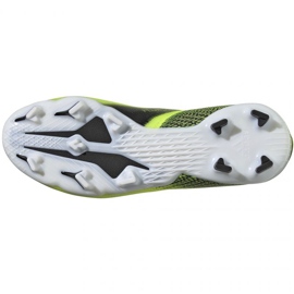 Buty piłkarskie adidas X Ghosted.1 Fg Jr FW6955 biały, żółto-zielony neon zielone 9